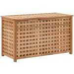 Dřevěná truhla na prádlo z masivního vlašského ořechu 77,5x37,5x46,5 cm – Sleviste.cz