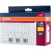 Osram 3PAK LED žárovka LED A60 E27 8,5W = 60W 806lm 2700K Teplá bílá Value