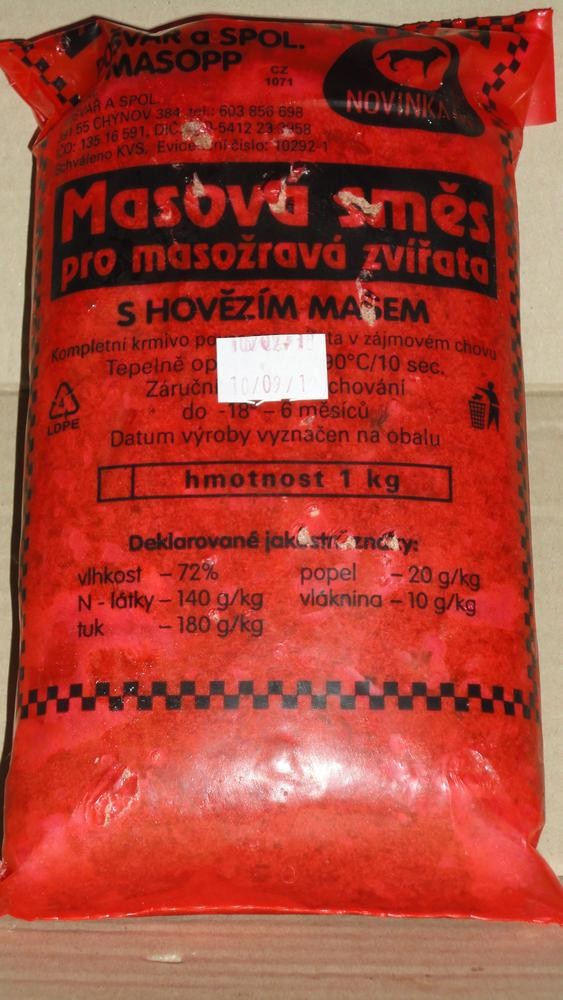 Pošvář Krmné maso hovězí mražené 1 kg od 37 Kč - Heureka.cz