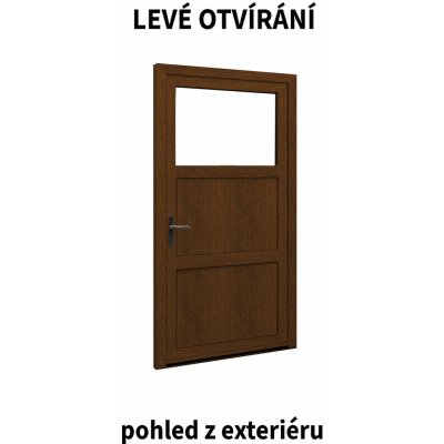 ALUPLAST ořech/ bílé 08 Levé 85 x 200 – Zbozi.Blesk.cz