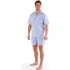 Pánské pyžamo Fordville MN000090 pyžamo krátké světle modré