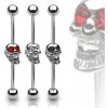 Piercing Šperky4U industrial piercing lebka ID01015-C