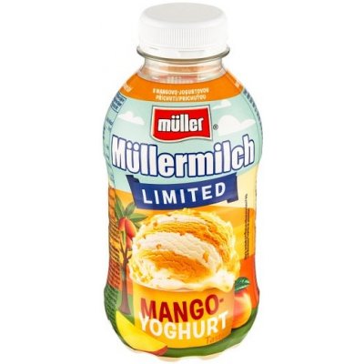 Müller Müllermilch Mléčný nápoj s mangovo-jogurtovou příchutí 400 g – Zboží Dáma
