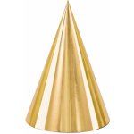 PartyDeco Párty kloboučky zlaté 6ks – Zboží Dáma