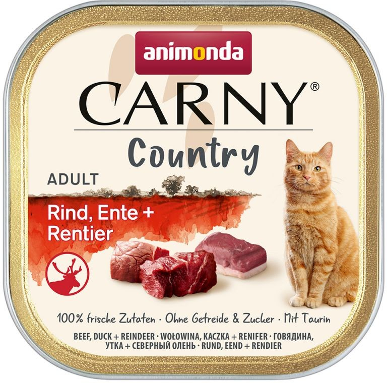 Carny Country Adult hovězí kachna a sob pro kočky 100 g