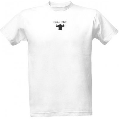 Tričko s potiskem Zbožňuju strakatý krávy pánské Bílá – Zboží Mobilmania