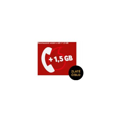 778 660 664 Vodafone SIM karta, Zlaté číslo – Zboží Mobilmania