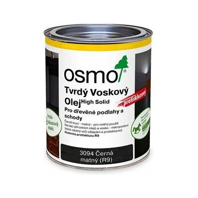 Osmo 3094 Tvrdý voskový olej 0,75 l černý mat – Hledejceny.cz