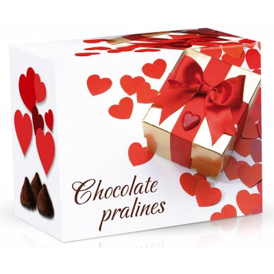 Selllot Belgické pralinky z mléčné čokolády s čokoládovou náplní Srdíčka 200 g – Hledejceny.cz