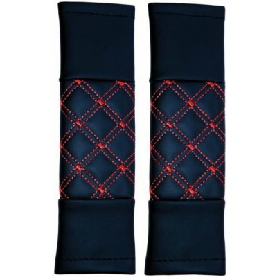 PREXIM Ochranný potah na bezpečnostní pás červené prošití – Hledejceny.cz