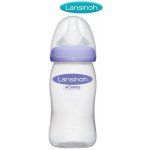 Lansinoh skleněná kojenecká láhev s NaturalWave TM savičkou 240ml – Zboží Dáma