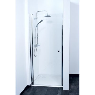 Sanotechnik Otočné sprchové dveře do niky Brava MD90, chrom, 85-87 x 195 cm