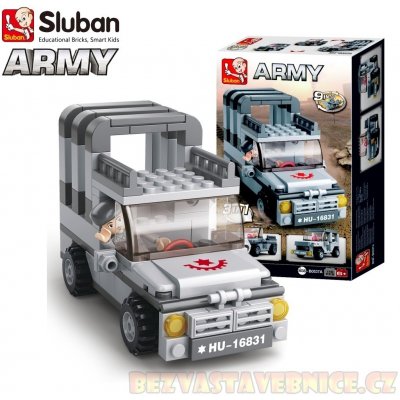 Sluban B0537A Aircraft Carrier Jeep 3v1 110 ks – Hledejceny.cz