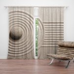 Sablio Závěs Otisk v písku: 2ks 140x250cm – Zboží Mobilmania