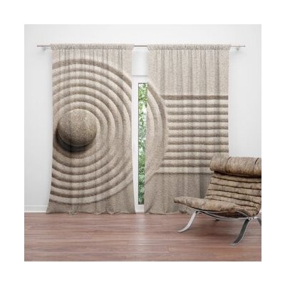 Sablio Závěs Otisk v písku: 2ks 140x250cm – Zboží Mobilmania