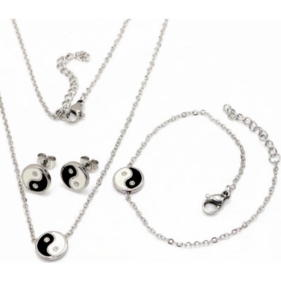 Linda's Jewelry sada šperků Yin Yang chirurgická ocel IS053 – Zboží Mobilmania