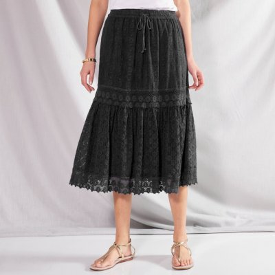 Blancheporte krajková midi sukně černá – Zboží Mobilmania