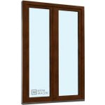 Kömmerling balkonové dveře 70 AD O+OS klapačka levé tmavý dub/tmavý dub 120 x 210 cm jednostranná klika + madýlko + PVC rám – Hledejceny.cz