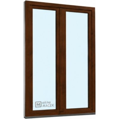 Kömmerling balkonové dveře 70 AD O+OS klapačka levé tmavý dub/tmavý dub 120 x 210 cm jednostranná klika + madýlko + PVC rám – Hledejceny.cz