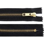 Kovový zip šíře 6 mm délka 10 cm 332 černá – Hledejceny.cz