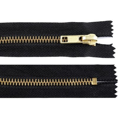 Kovový zip šíře 6 mm délka 10 cm 332 černá – Hledejceny.cz