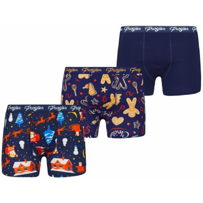 Frogies pánské boxerky Winterclassic 3P Frogies Christmas Other M – Zboží Dáma