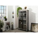 Bighome Steel 90x40x180 cm mango šedá lakovaná – Hledejceny.cz