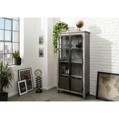 Bighome Steel 90x40x180 cm mango šedá lakovaná – Hledejceny.cz