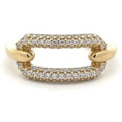 Beny Jewellery Zlatý Prsten se Zirkony 7131778