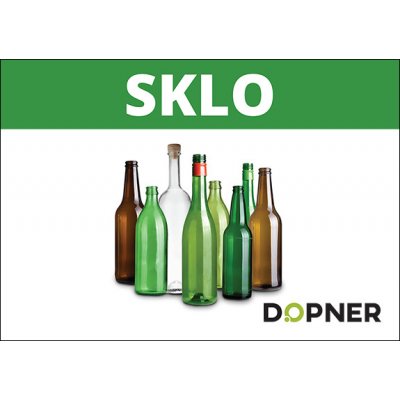 Dopner Nálepka sklo na popelnice - A4 – HobbyKompas.cz