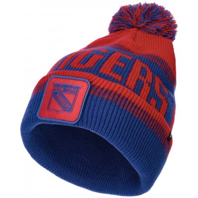 Fanatics NEW YORK RANGERS THRIVE CUFFED POM BEANIE Modrá Červená – Hledejceny.cz