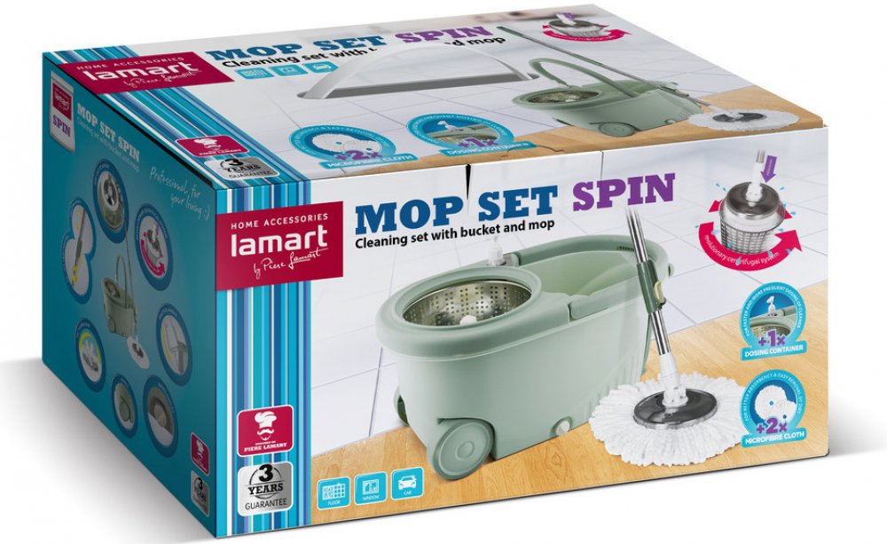 Lamart LT8053 rotační mop sada Spin | Srovnanicen.cz