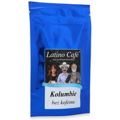 Latino Café Kolumbie bez kofeinu zrnková 0,2 kg – Hledejceny.cz