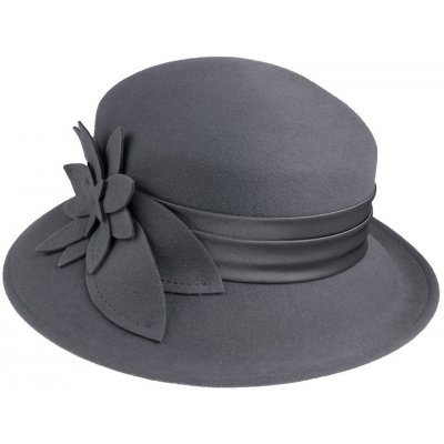 Dámský plstěný klobouk Q8072 50122/03FA šedá – Zboží Mobilmania