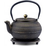 Čajová zahrada Japonská litinová konvice Macau zlatá 900 ml s podložkou – Zboží Dáma