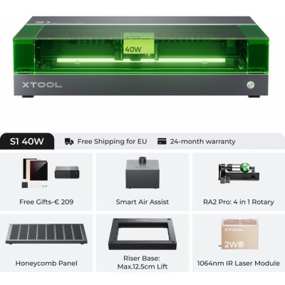 xTool S1 40W DeLuxe – Zboží Živě