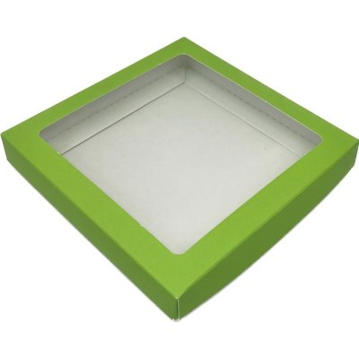 Dárková krabička s průhledným okénkem 15x15x2 cm – Zboží Mobilmania
