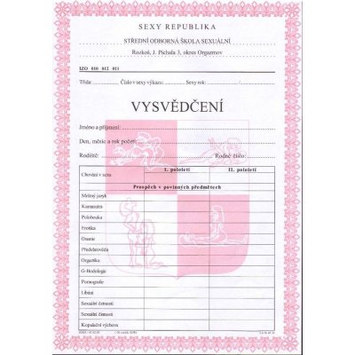 Sexy vysvědčení – Sleviste.cz