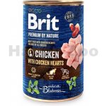 Brit Premium by Nature Dog Chicken With Chicken Hearts 400 g – Zboží Mobilmania