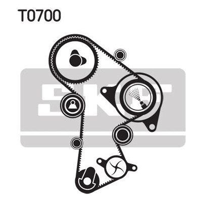 Sada rozvodového řemene s vodní pumpou SKF VKMC01148-2 – Zboží Mobilmania