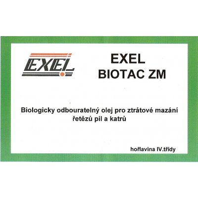 Exel BIOTAC ZM biologický olej pro ztrátová mazání 205 l