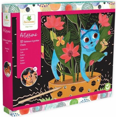 Škrabací obrázky Kočky – Hledejceny.cz