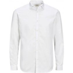 Jack&Jones Plus pánská košile JPRBLACARDIFF Loose Fit 12235157 white