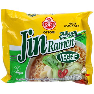 Ottogi Jin Ramen vegetariánská polévka nudle 110g – Zboží Dáma