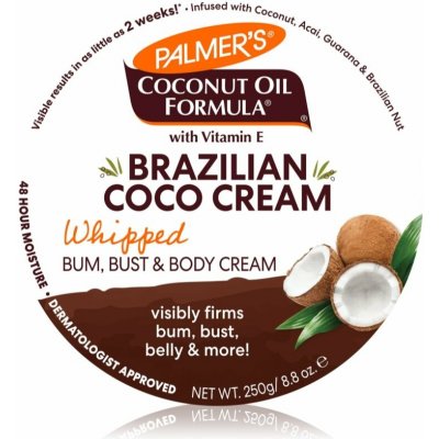 Palmer’s Coconut Oil Formula Brazilian Coco zpevňující krém na problémové partie 250 g – Hledejceny.cz