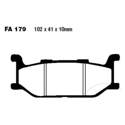 Přední brzdové destičky EBC FA179V pro Yamaha XVZ XVS XV XJ SR SCR Sym Wolf – Sleviste.cz