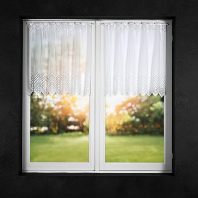 Dekorační metrážová vitrážová záclona MANDA bílá výška 50 cm MyBestHome – Zboží Dáma