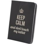GreenGo flipové pouzdro Keep Calm 9-10 GSM010992 černá – Hledejceny.cz