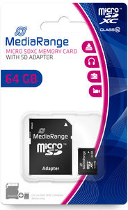 Mediarange microSD 64 GB Class 10 MR955