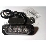 LEDAutozarovky.cz LED stroboskop maják - 4 LED 12V 24V 2W modrý | Zboží Auto